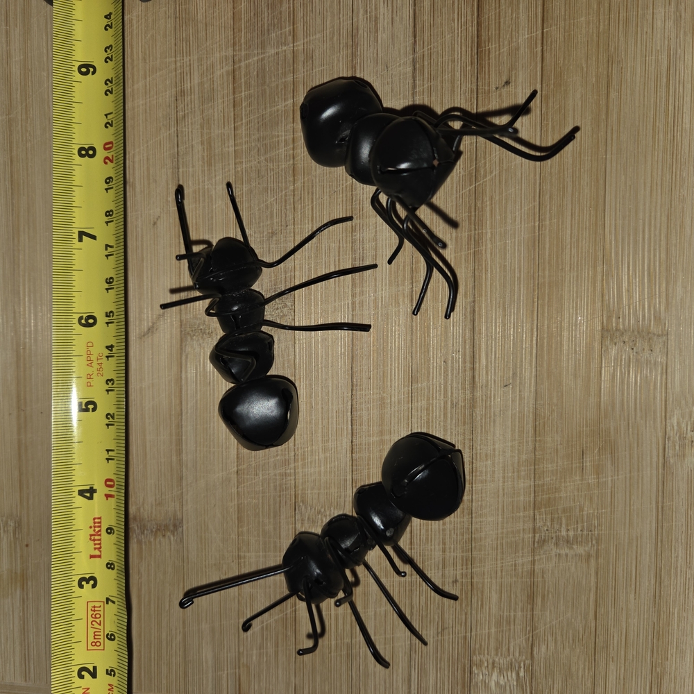 Black Metal Ant Bells Decor